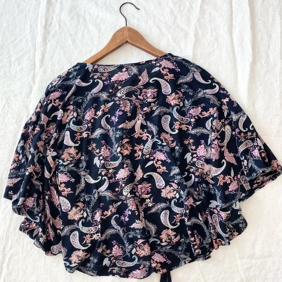 Lucky Brand Boho Floral Paisley Knit Top - Picture 5 of 10